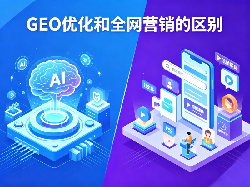 GEO优化和全网营销有什么区别